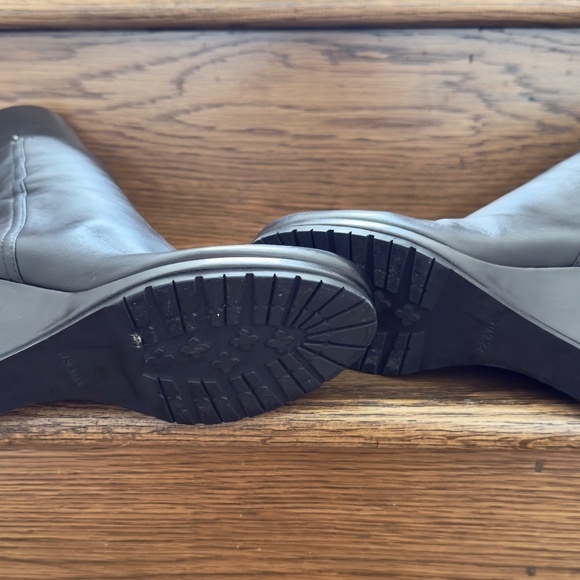 Prada wedge Bootie Black 39 / 9 - Picture 11 of 12